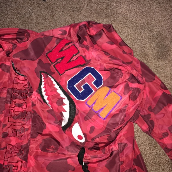 Red camo bape jacket - Picture 4 of 4